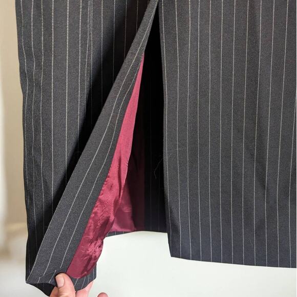 Zara Campaign Collection Special Edition Pinstripe Dress Jacket Coat, Size Small - Picture 10 of 11